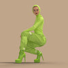 Unisex Pants Neon Green