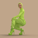 Unisex Pants Neon Green