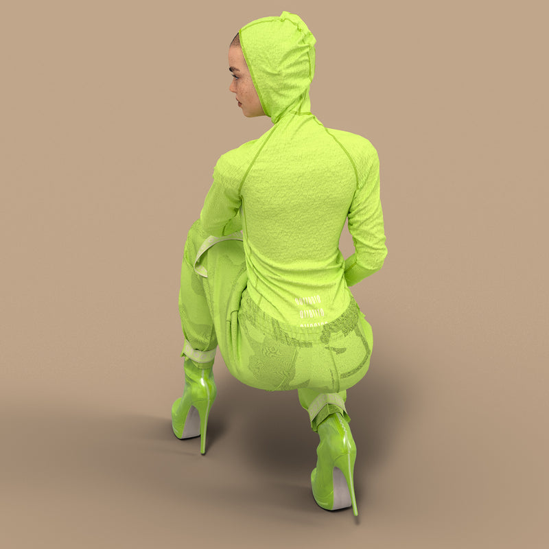 Unisex Hoodie Neon Green