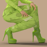 Unisex Pants Neon Green