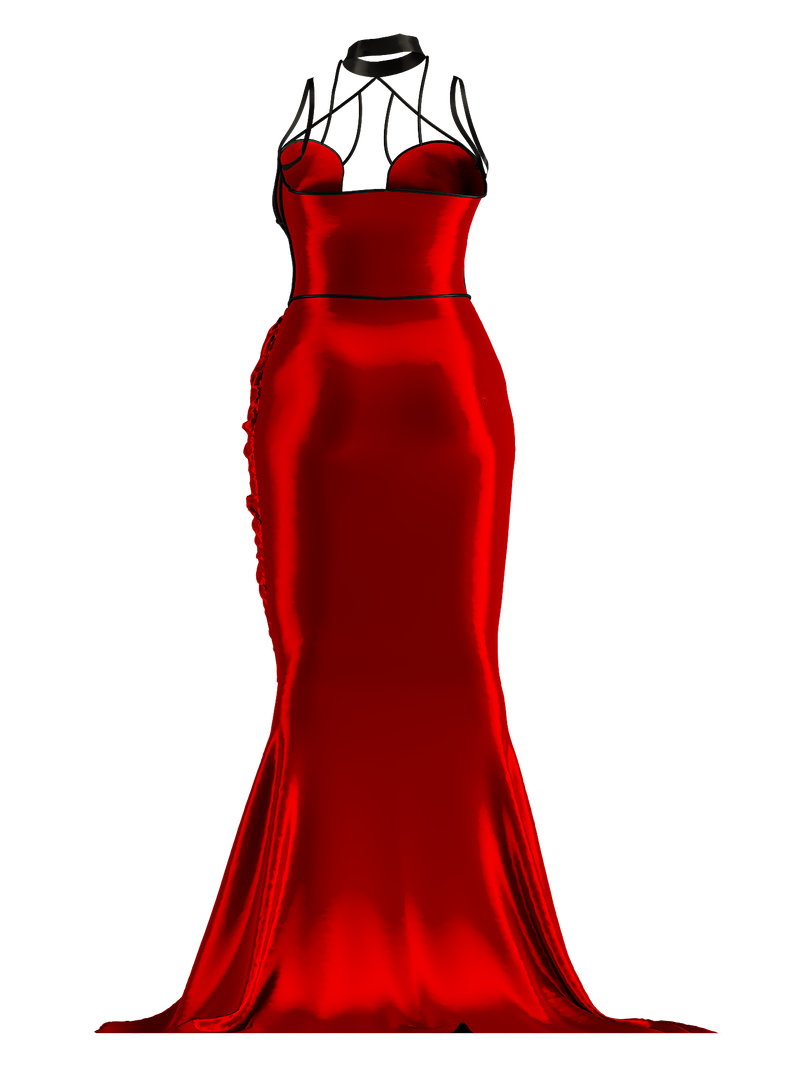 Dress red Nesa