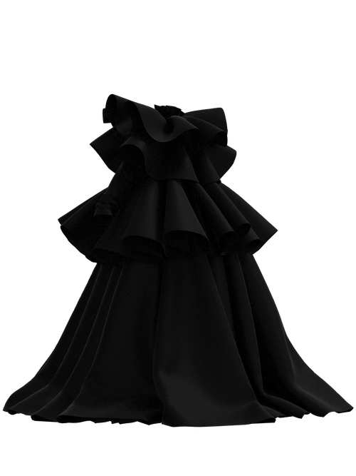 Black Dress_JABOT.LAYERS