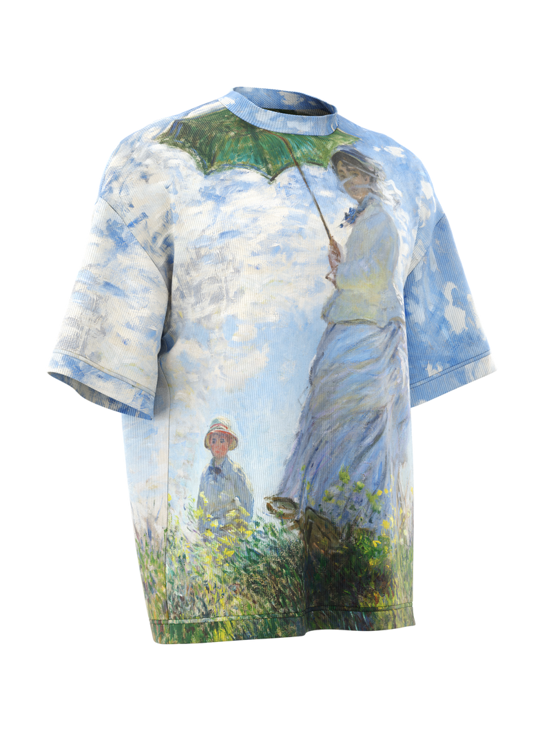 T-shirt - Woman with a Parasol - Madame Monet and Her Son