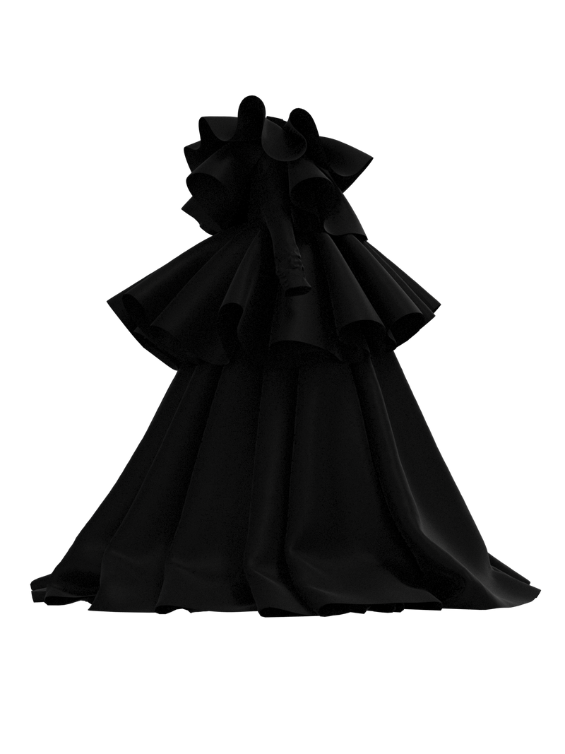 Black Dress_JABOT.LAYERS