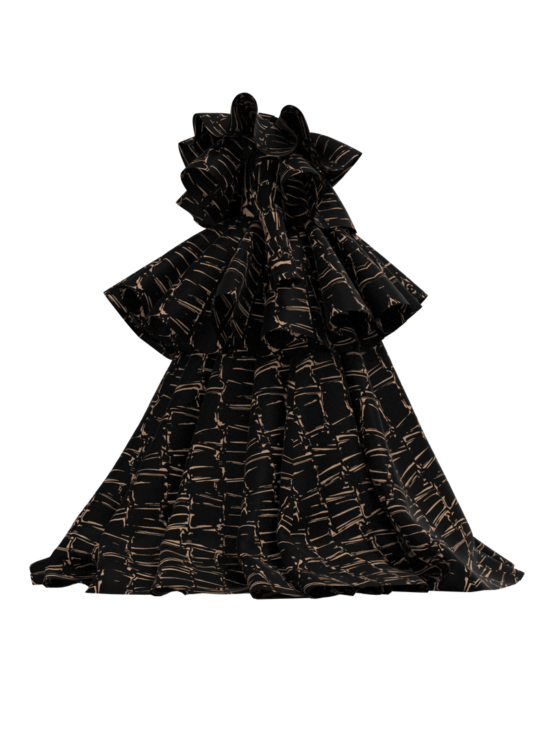 Printed Dress_JABOT.LAYERS