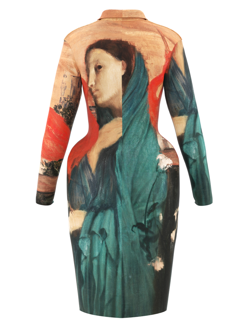 Space dress - Young Woman with Ibis