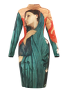 Space dress - Young Woman with Ibis