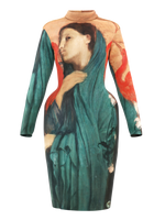 Space dress - Young Woman with Ibis