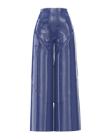Geometric pants blue