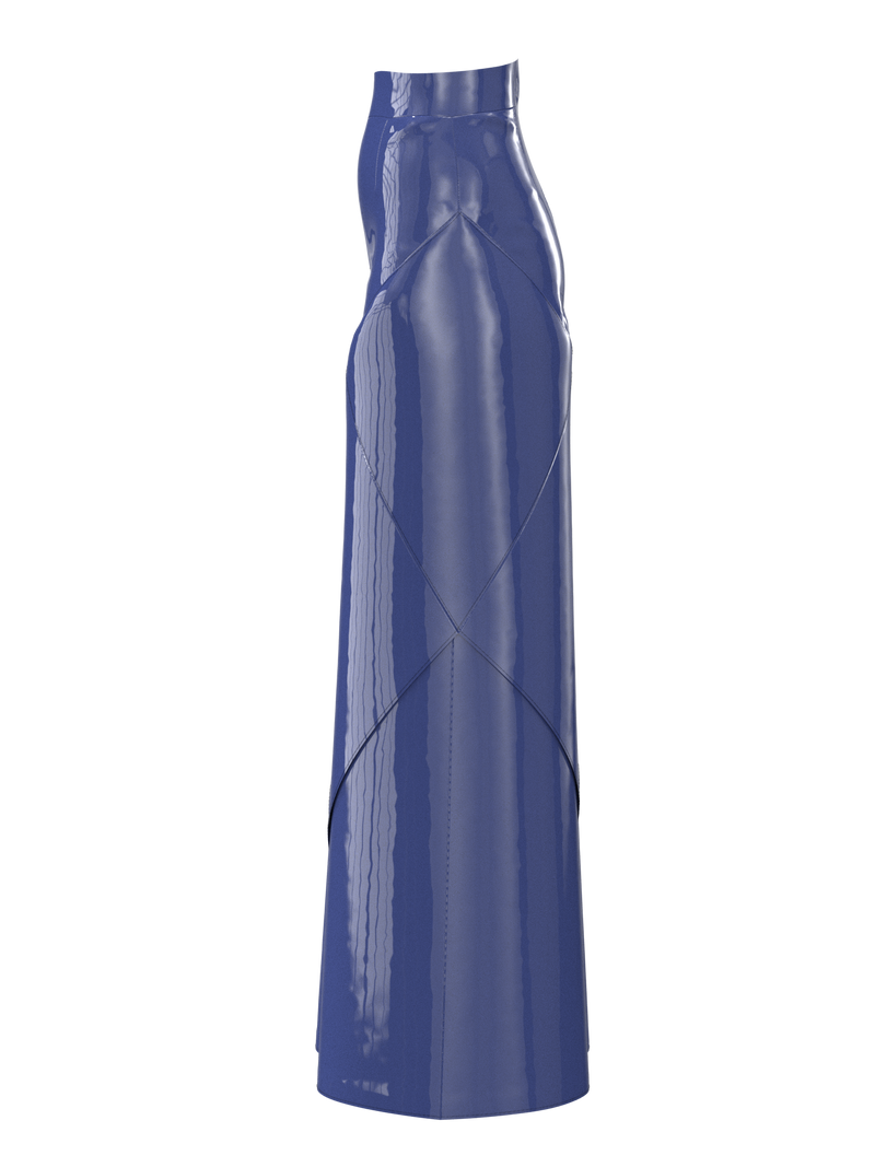 Geometric pants blue