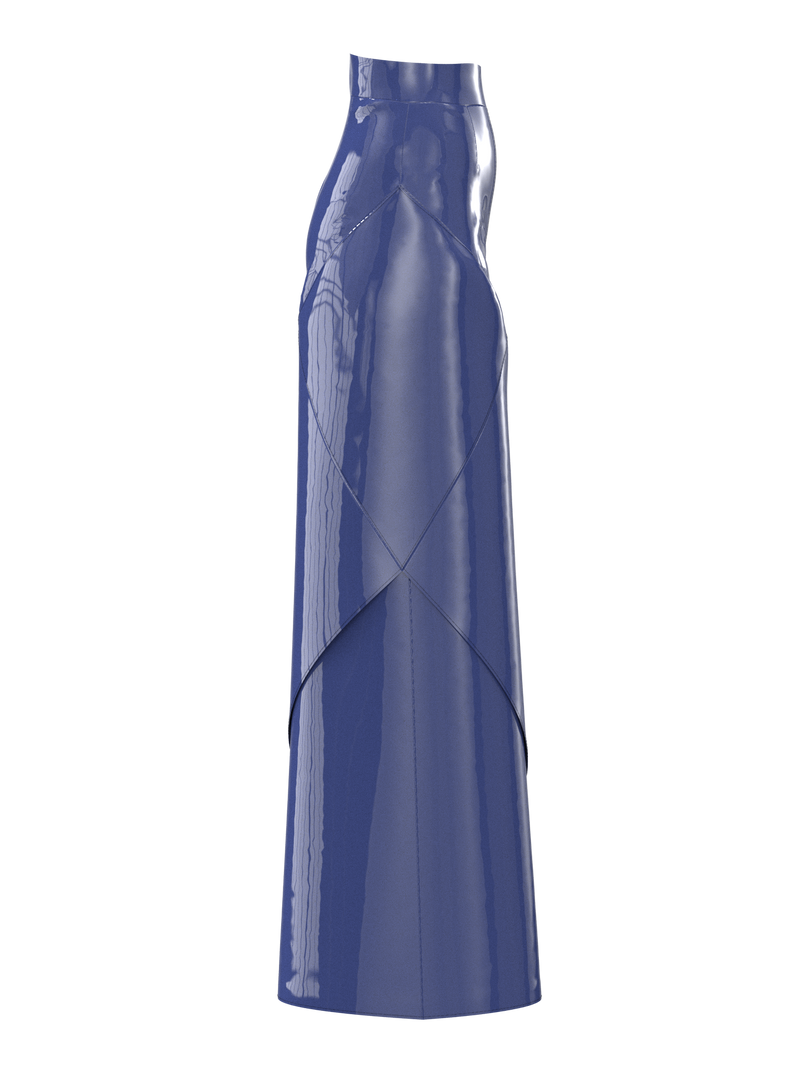 Geometric pants blue
