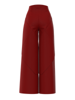 Geometric pants red