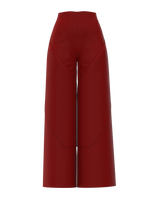 Geometric pants red