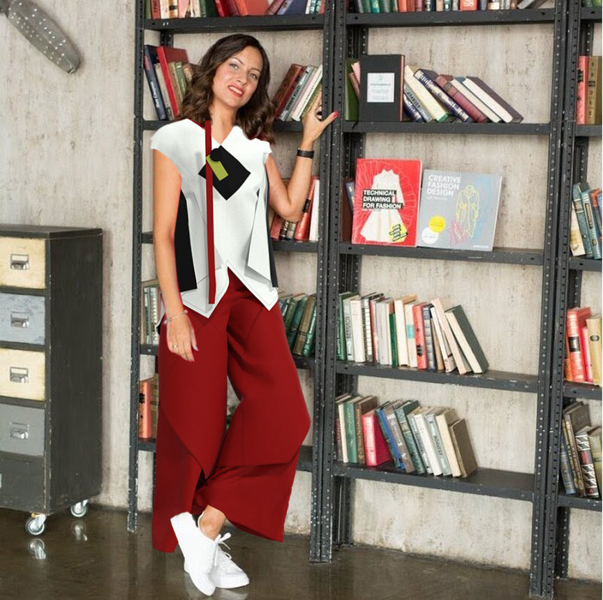 Ameri（アメリ）の「GEOMETRY ART PANTS（その他パンツ）」 - WEAR