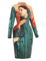 Space dress - Young Woman with Ibis