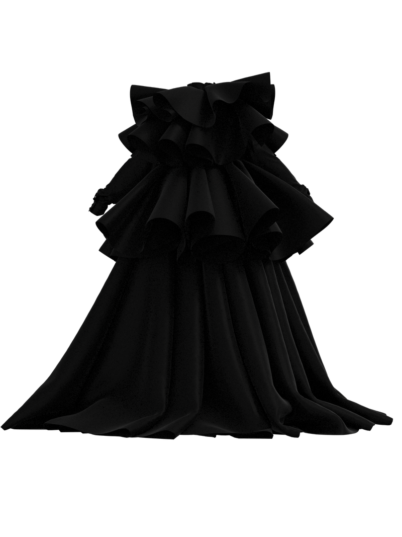 Black Dress_JABOT.LAYERS