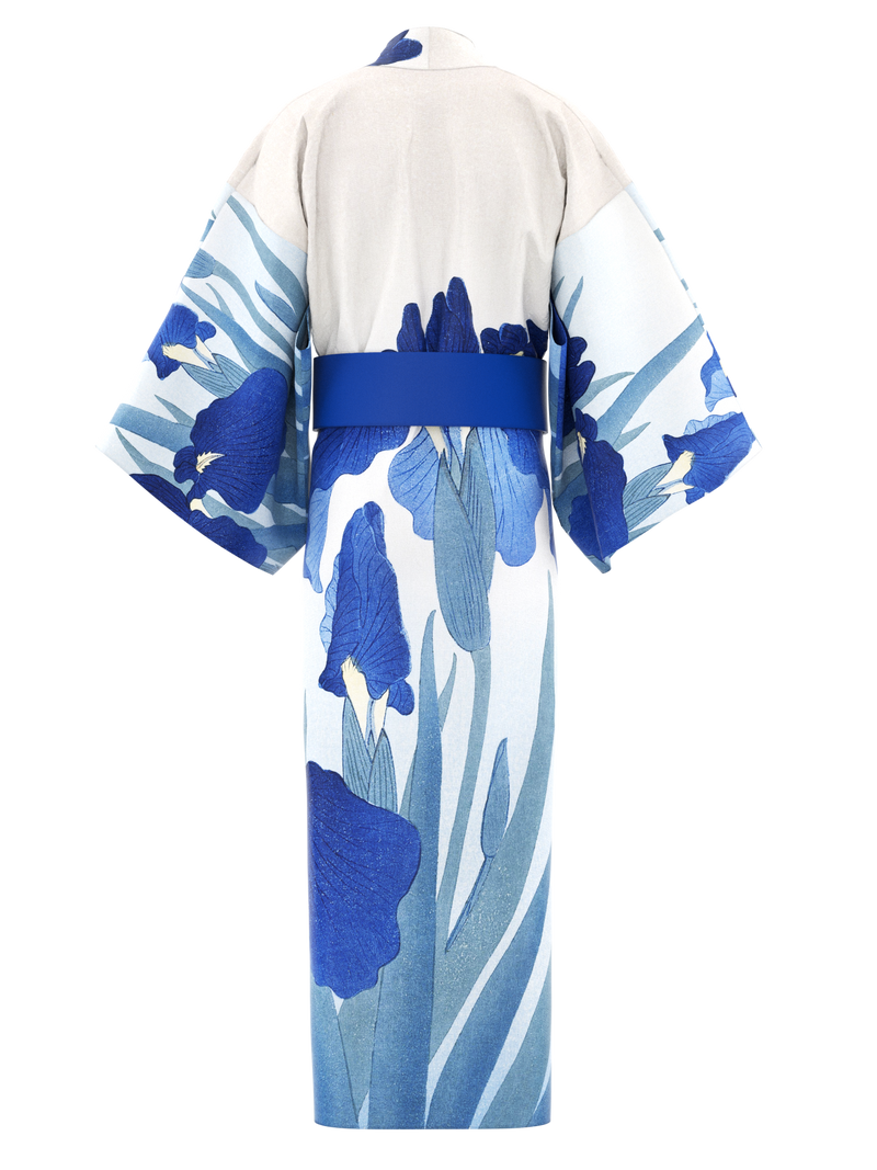 Kimono male long - Irises