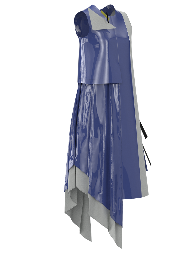 Kandinsky code dress blue