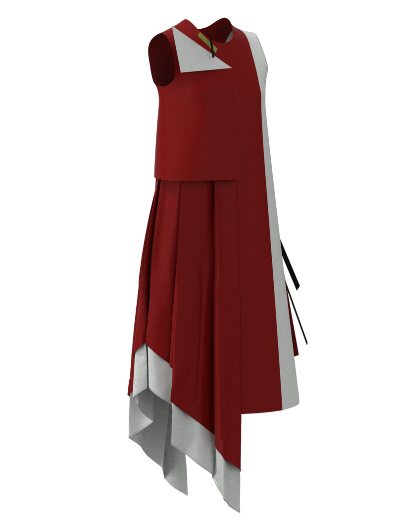 Kandinsky code dress red