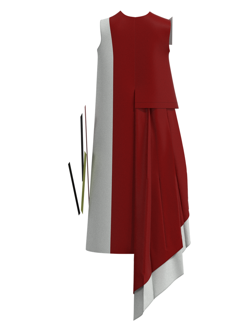 Kandinsky code dress red
