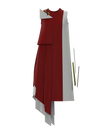 Kandinsky code dress red