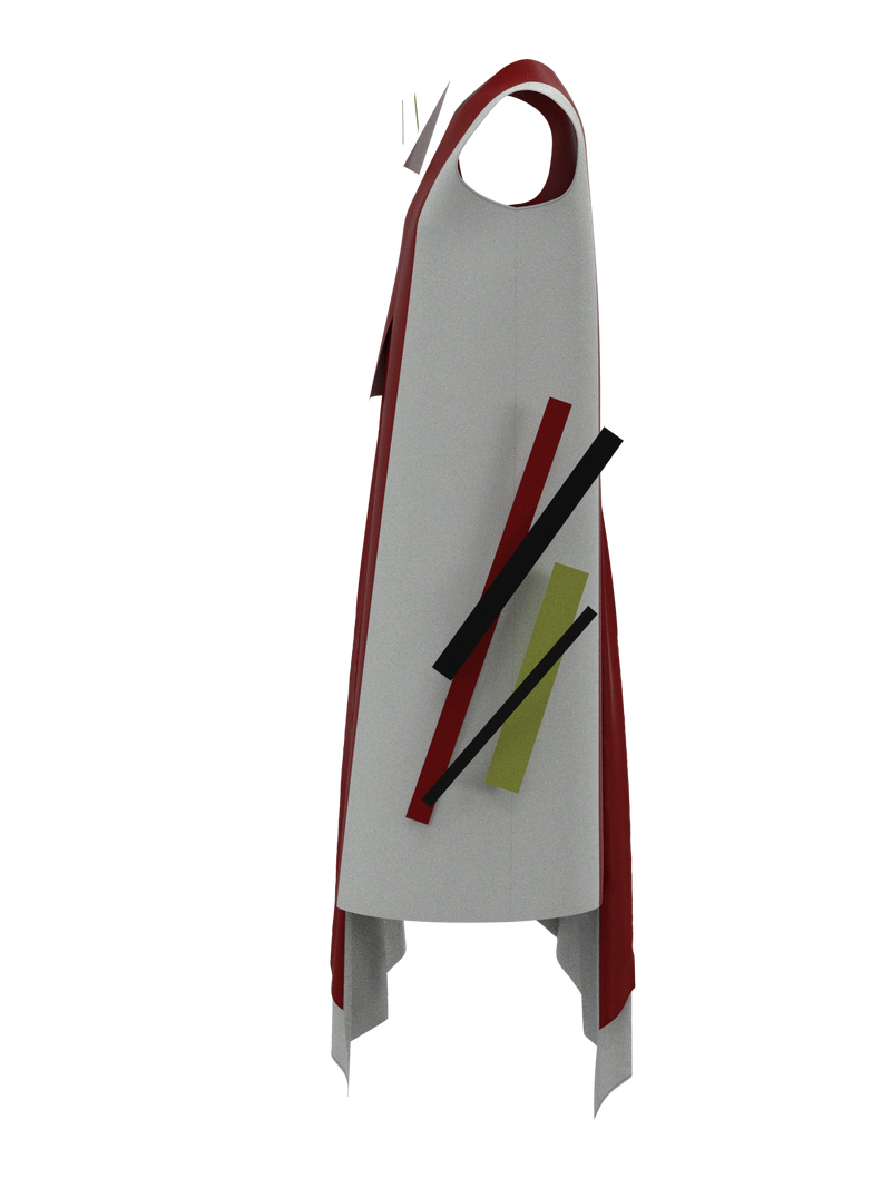 Kandinsky code dress red