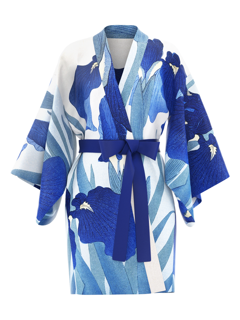 Kimono female short - Irises