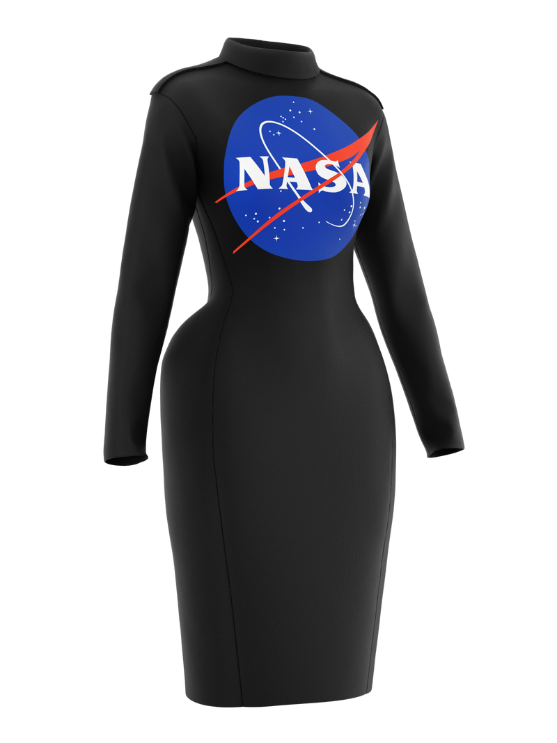 Space dress NASA Insignia logo black