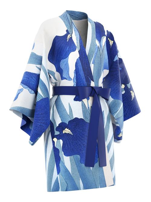 Kimono female short - Irises