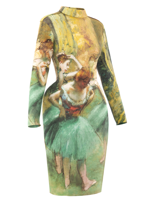 Space dress - Dancers Pink and Green