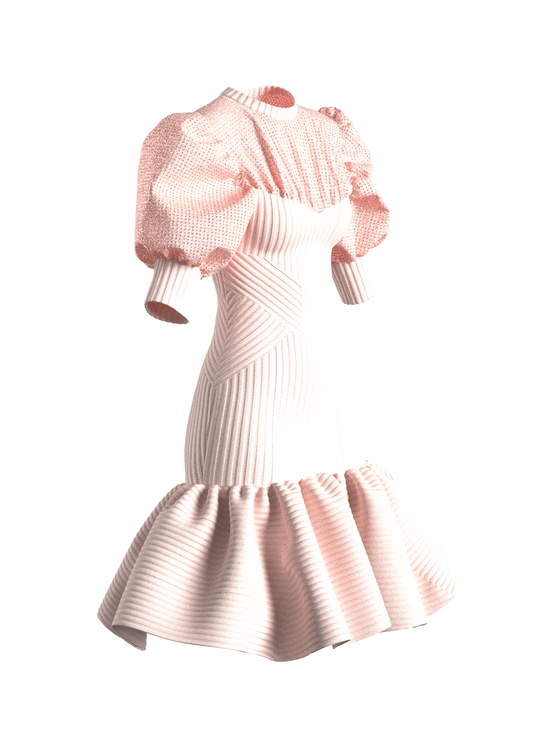 HADLEY SWEATER DRESS LIGHT PINK