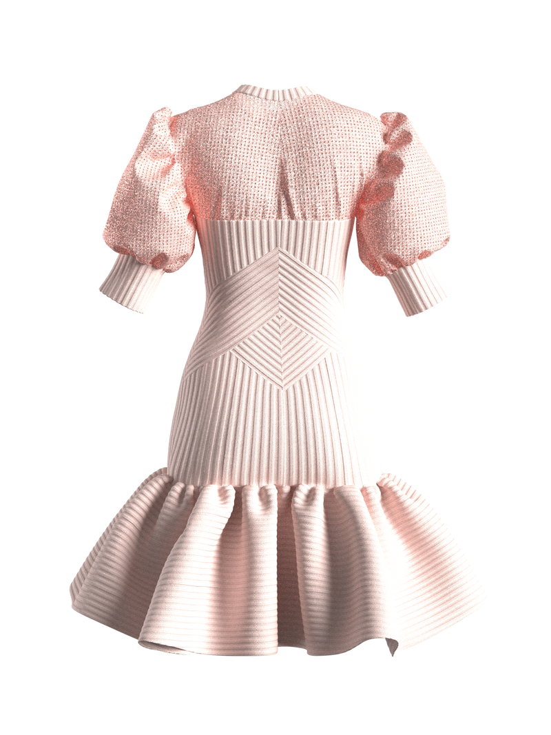 HADLEY SWEATER DRESS LIGHT PINK