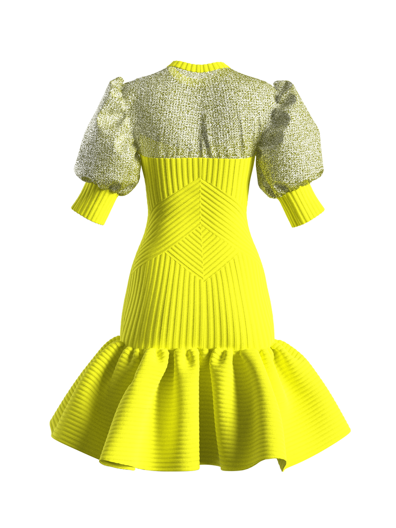 HADLEY SWEATER DRESS YELLOW