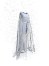 Blizzard Cape & White Dress