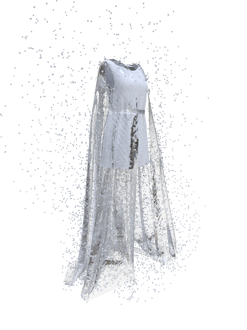 Blizzard Cape & White Dress
