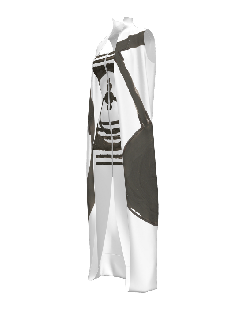 Allover dress-coat white