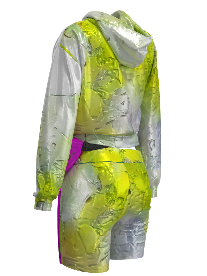 reflective shorts sport suit&banana bag