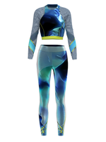 reflective tight pants sport suit