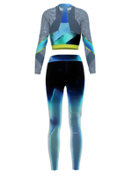 reflective tight pants sport suit