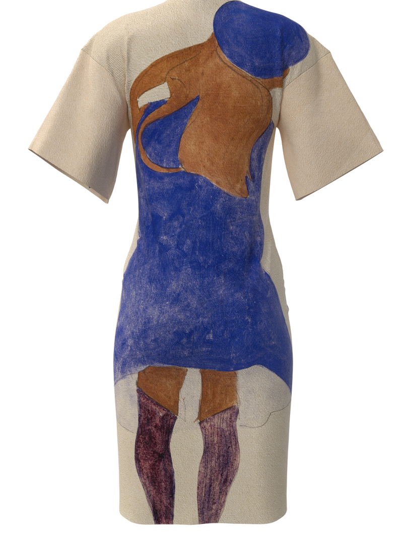 Dress - Standing Girl, Back View