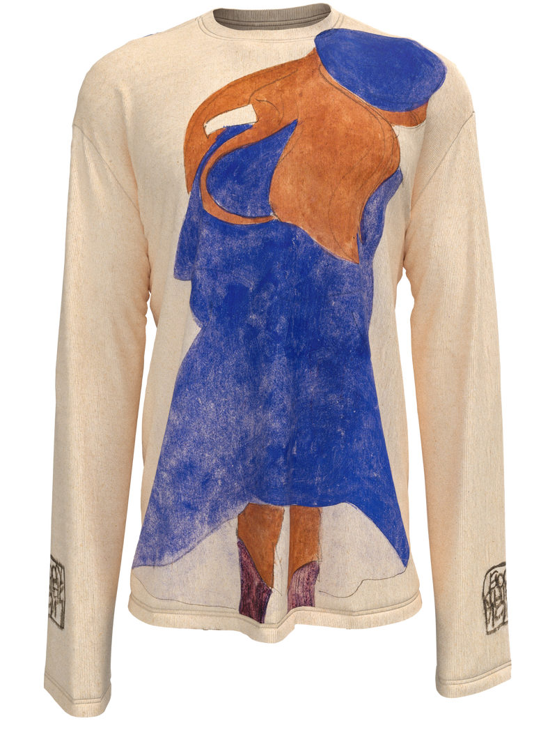 Longsleeve - Standing Girl, Back View