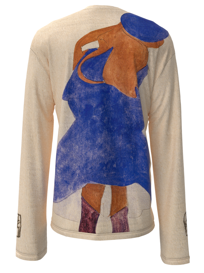 Longsleeve - Standing Girl, Back View