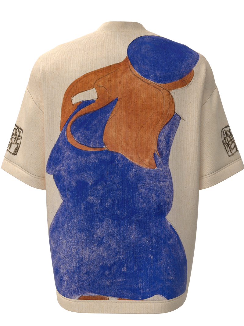 T-shirt - Standing Girl, Back View