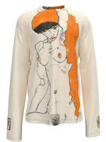 Longsleeve - Standing Nude with Orange Drapery