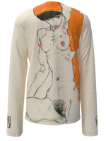 Longsleeve - Standing Nude with Orange Drapery