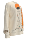 Sweatshirt - Standing Nude with Orange Drapery