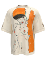 T-shirt - Standing Nude with Orange Drapery