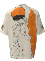 T-shirt - Standing Nude with Orange Drapery