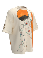 T-shirt - Standing Nude with Orange Drapery