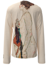 Longsleeve - Standing Nude woman with a Patterned Robe